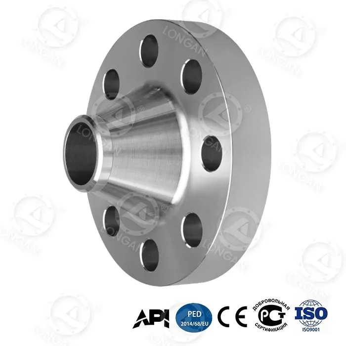 High-pressure threaded flange